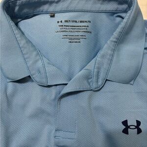 Under Armour Men's Light Blue Performance Polo